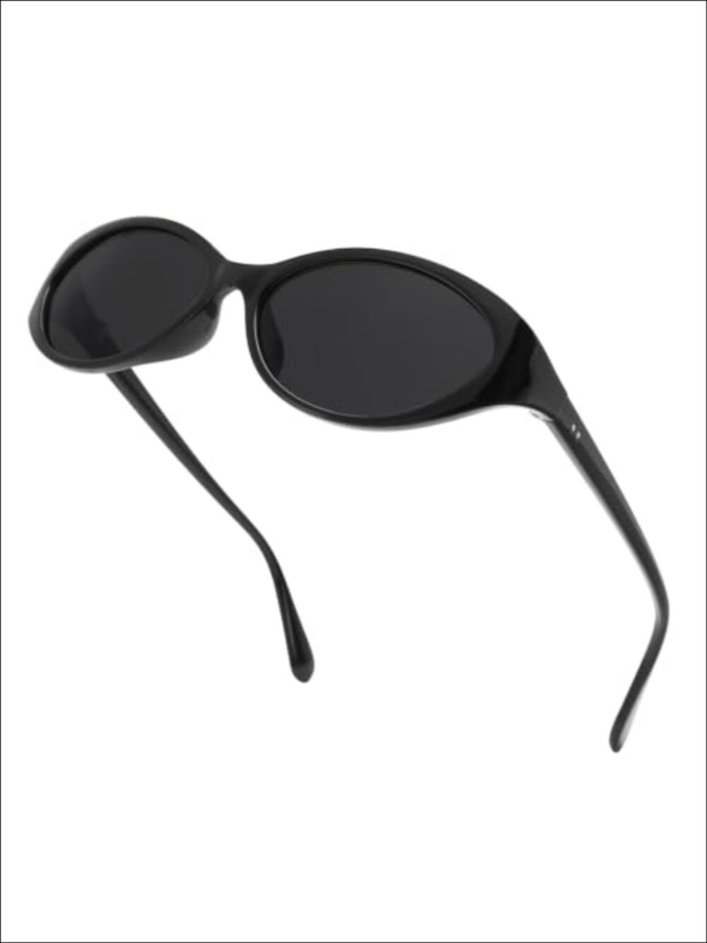 Polarized Oval Retro Y2K Sunglasses UV400 Lightweight TR Frame